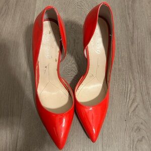Boutique 9 Glossy Red Pointed-Toe Pumps